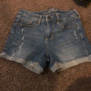 Medium wash Jean shorts